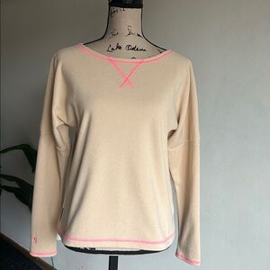 Dudley Stephens Somerset Fleece Pullover Natural Beige Size XS